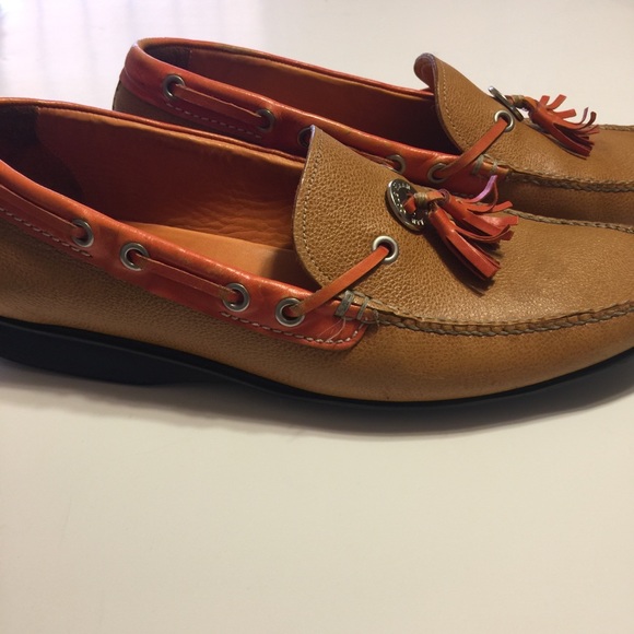 Cole Haan Leather Loafers with Tassels Size 9B - Picture 2 of 8